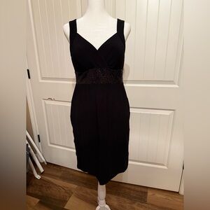 Dress Barn thick-strapped black dress with sequins